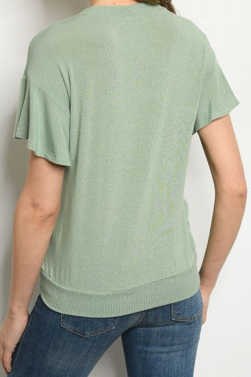 Mossy Summer Knit Top In Stock POP! Stock!