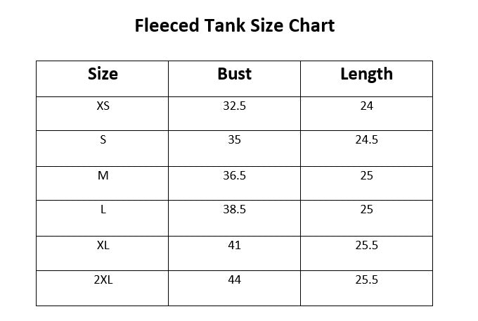 Fleeced Winter Tank Pre-Order Ends 1/9.