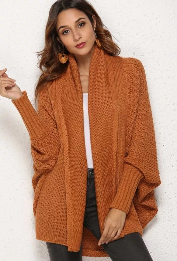 Batwing Textured Cardi (7 Colors)