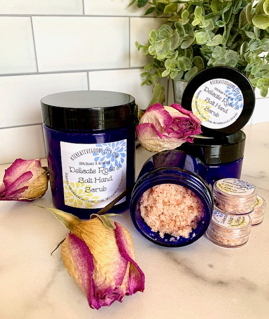 Delicate Rose & Salt Hand Scrub