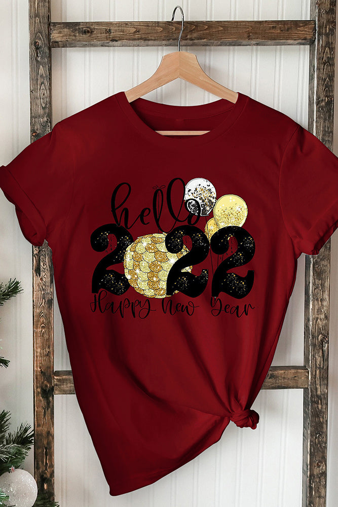 Hello 2022! New Years Party Tee (3 Colors)