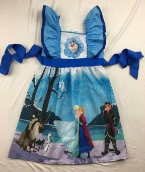 Frozen Bow Back Dress