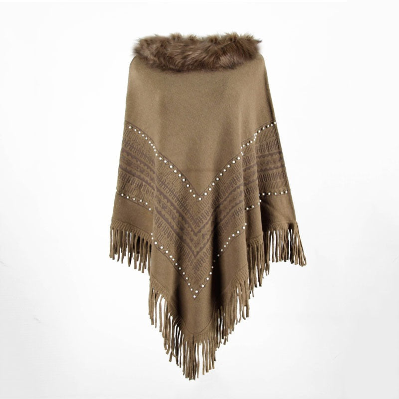 Furry Poncho (3 colors)