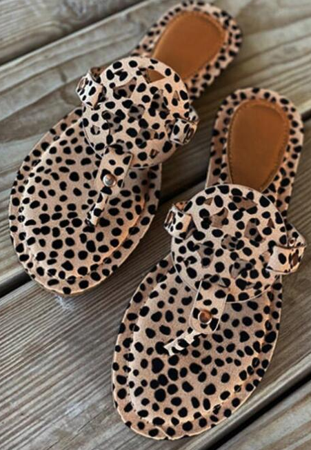 POP! Stock- Leopard Medallion Slip On
