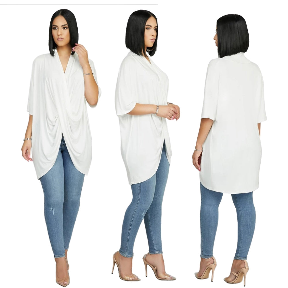 Sheer Cross Dropped Shirt