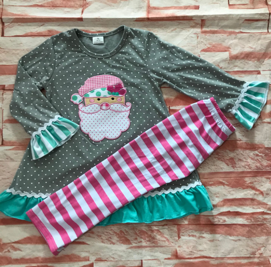 Santa Polka Dot Stripes Set