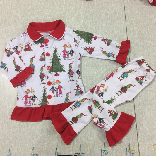 Grinch Pajamas for Boys and Girls! Up to Size 14-16!