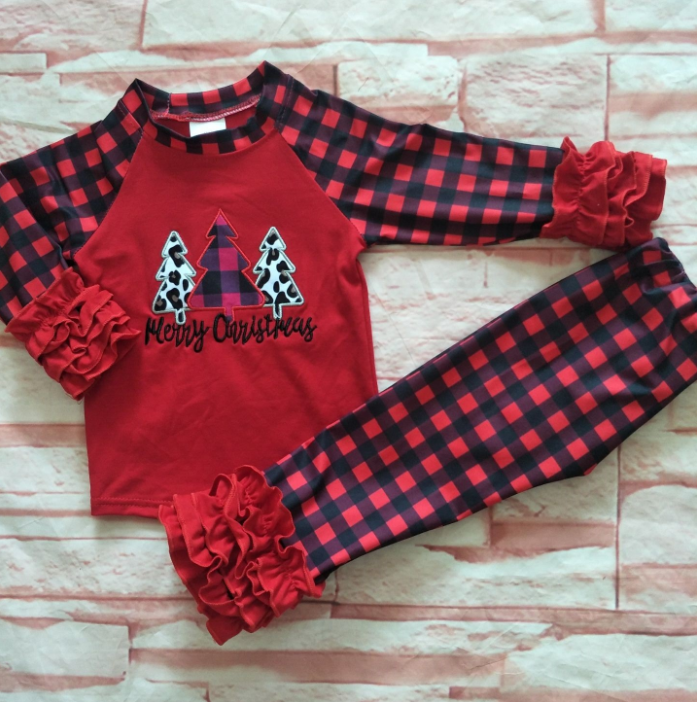 Buffalo Plaid Christmas Tree Set