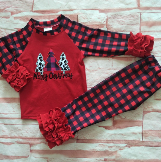 Buffalo Plaid Christmas Tree Set