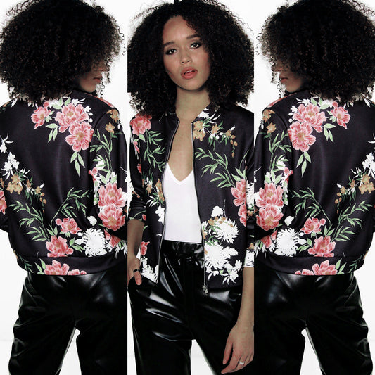 POP Stock! Spring Floral Shine Jacket- 3 Patterns!