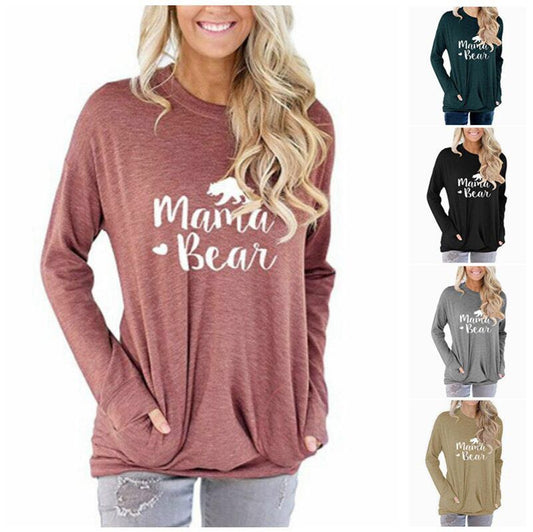 Mama Bear Pullover with Pockets!