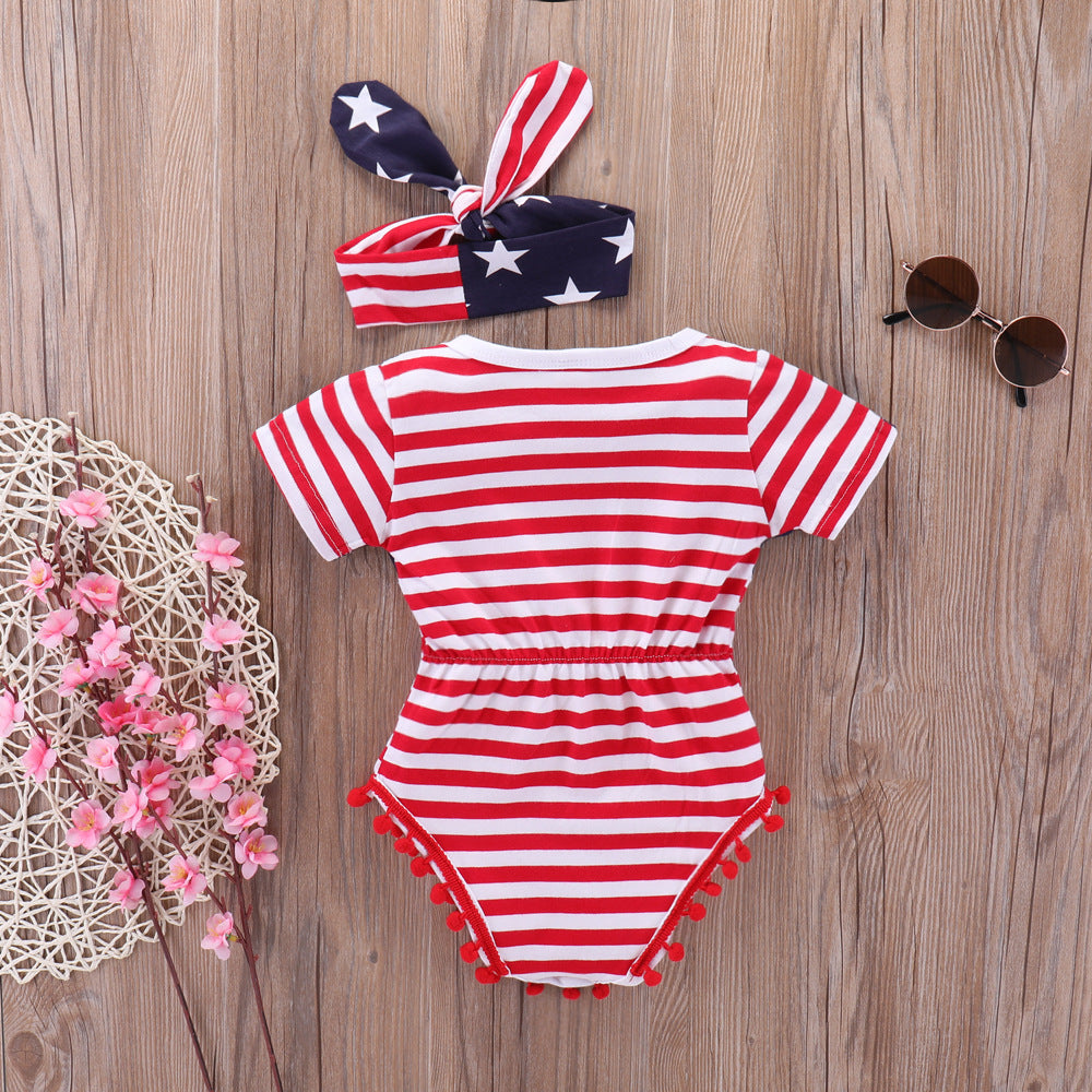 Stars and Stripes Romper Set