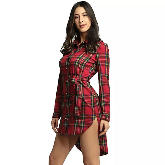 November 8th Pre-Order Christmas Plaid Tunic Shirts