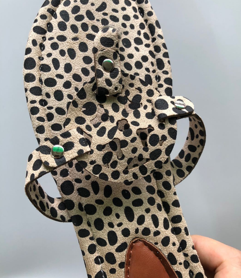 POP! Stock- Leopard Medallion Slip On