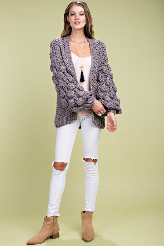 POP! Stock! Bishop Sleeve Handmade Cardigan