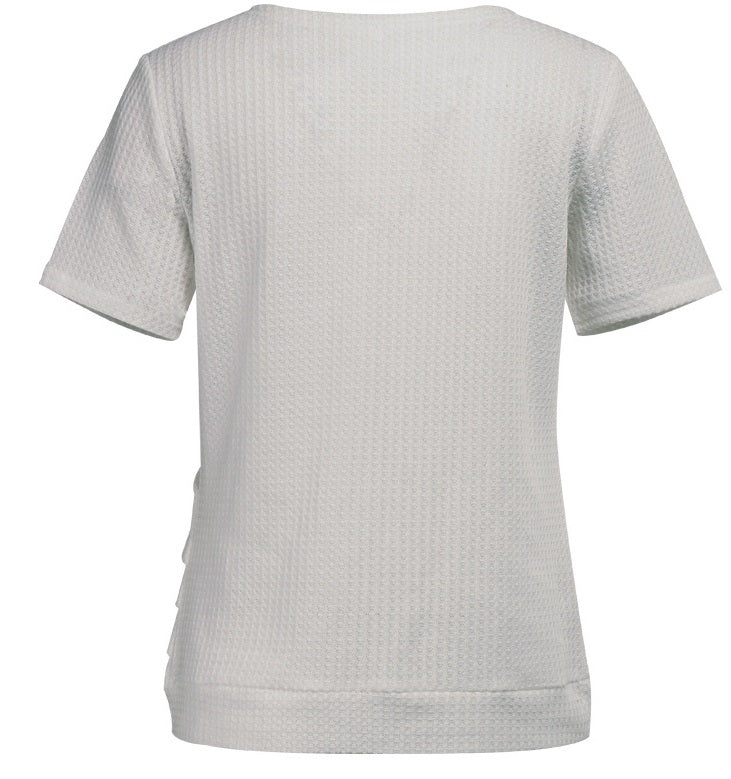 Waffle Weave Button Tee (2 Colors)