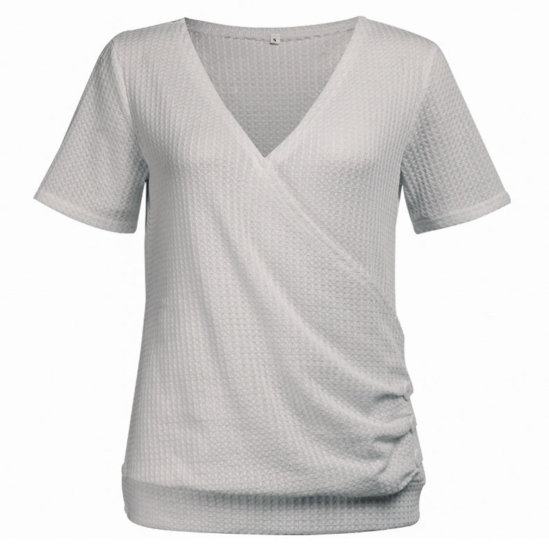 Waffle Weave Button Tee (2 Colors)