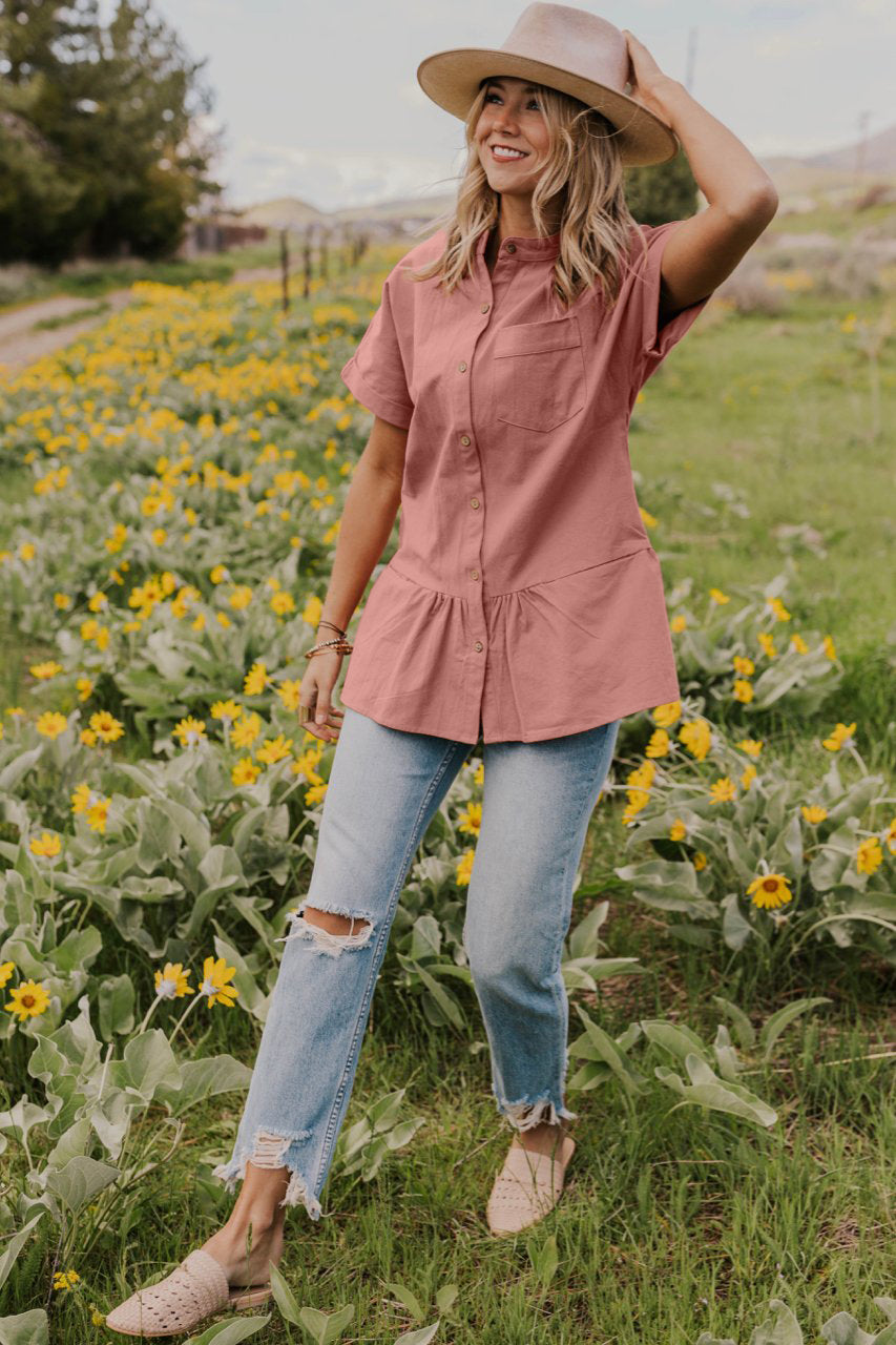 Fit And Flare Pocket Top (2 colors)