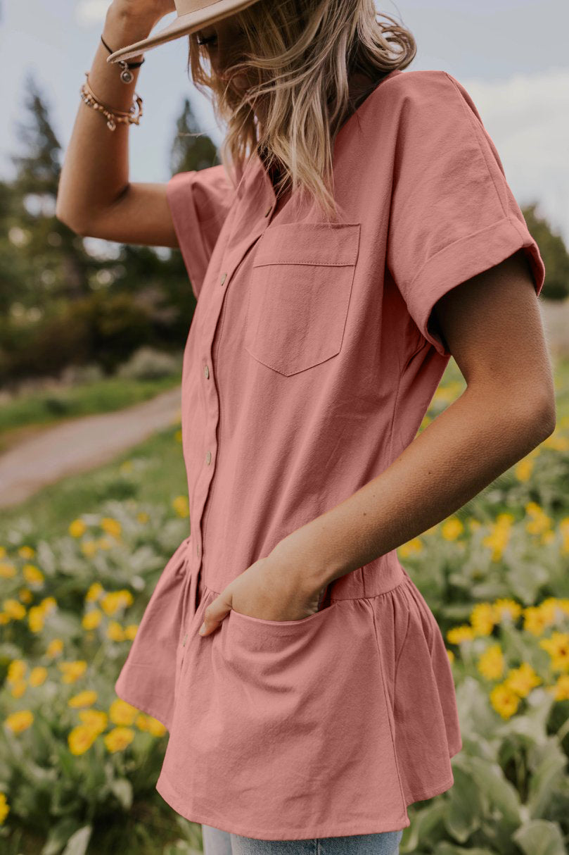 Fit And Flare Pocket Top (2 colors)