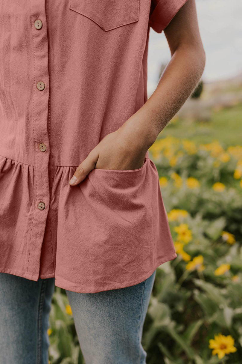 Fit And Flare Pocket Top (2 colors)