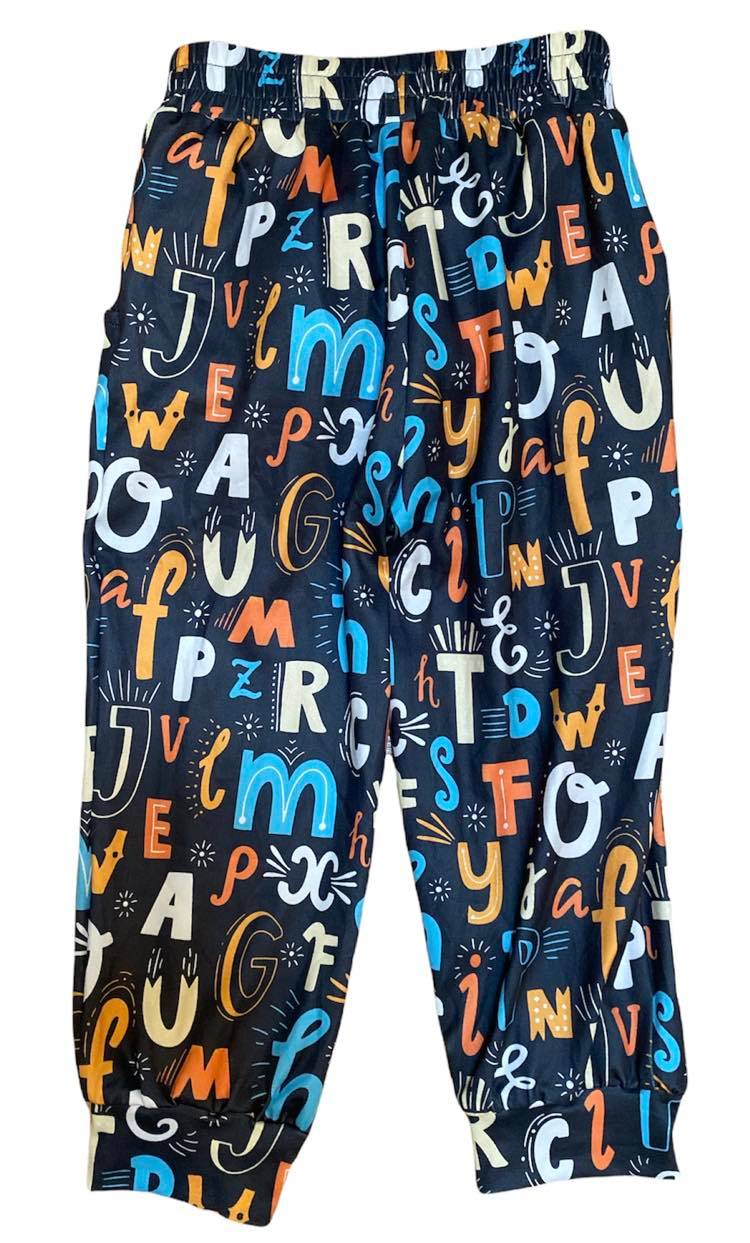 Undie Ups Original - Children's Unisex Joggers Alphabet Soup