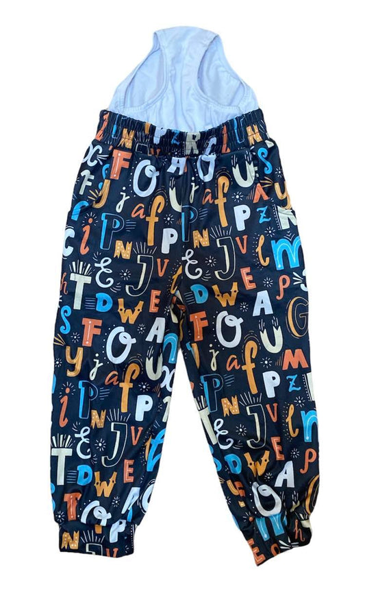 Undie Ups Original - Children's Unisex Joggers Alphabet Soup