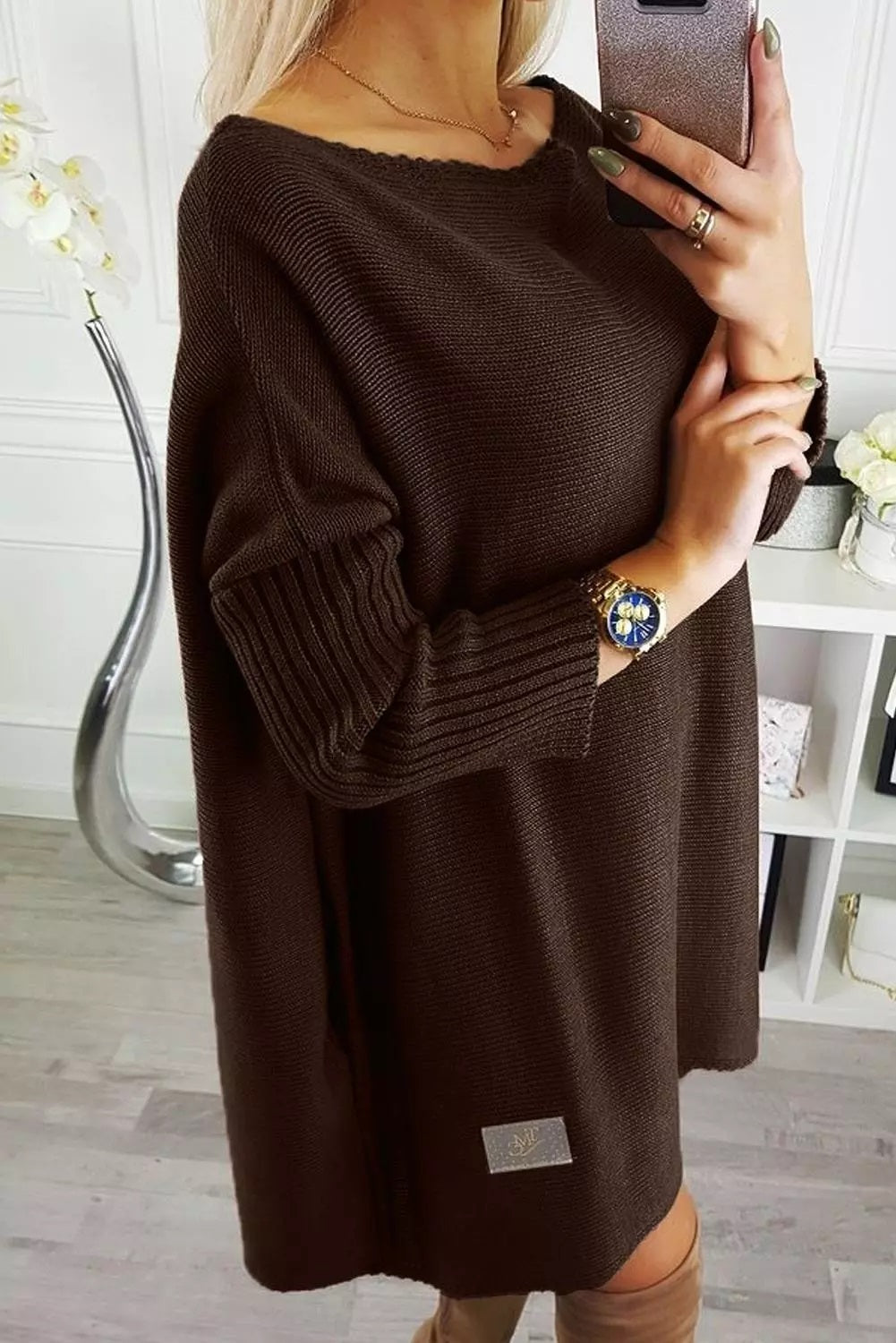 Batwing Sweater Dress Pre-Sale (3 Colors)