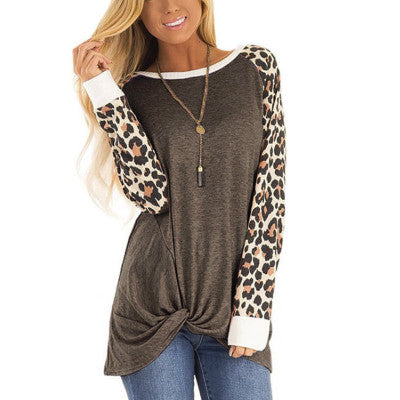 Wild One Leopard Sleeve Tee