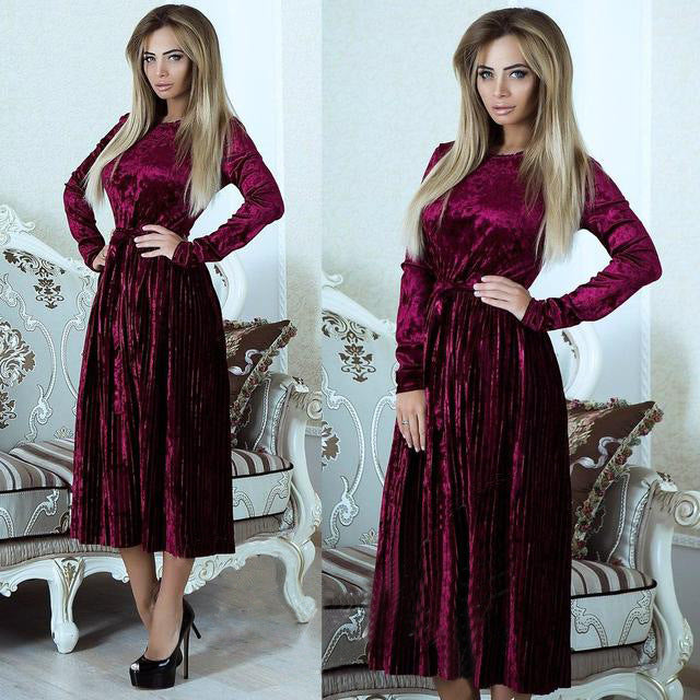 Crush Cozy Velvet Dress