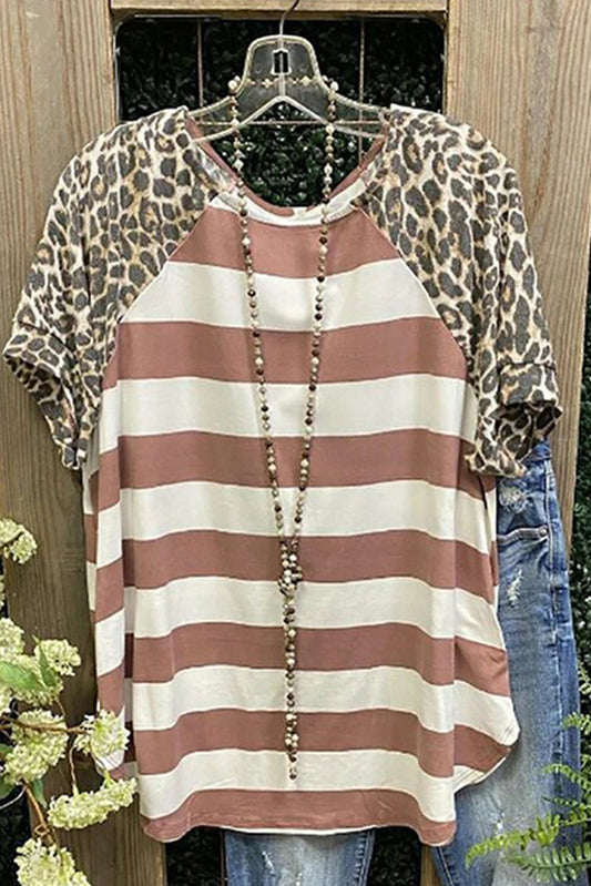 Leopard's Stripes Top
