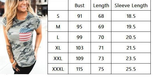 Camo Flag Tee (Up to 3XL!)