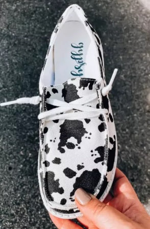 POP! Stock - Canvas Summer Loafer (Cow and Leopard Prints, Too!)