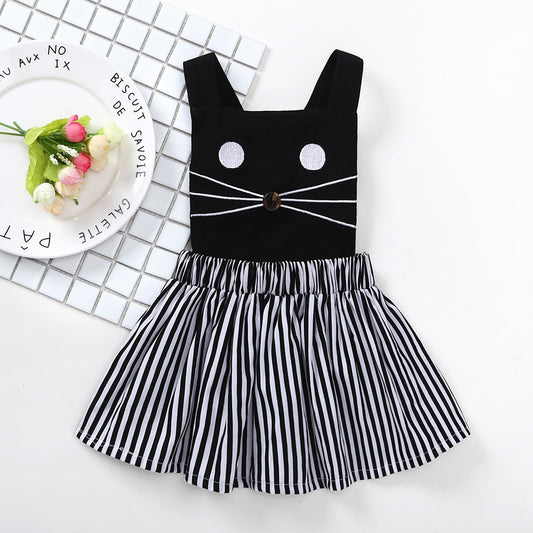 Kitty Cat Pinafore Dress
