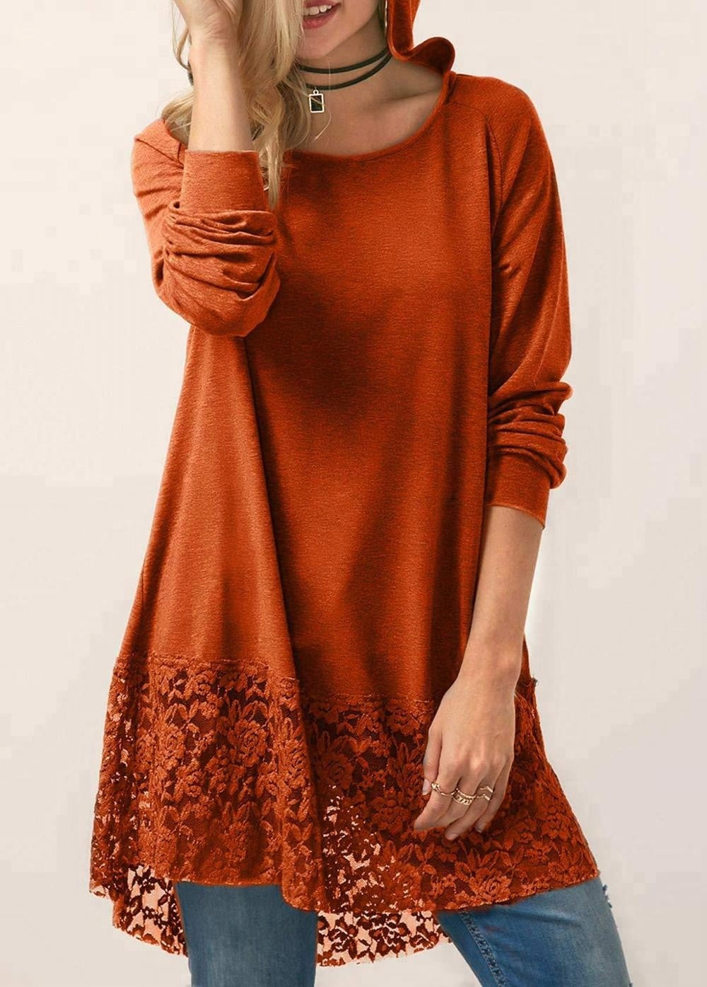 Floral Hoodie Tunic (4 colors)