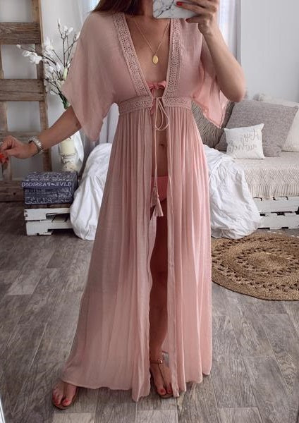 Bell Sleeve Long Cover-Up