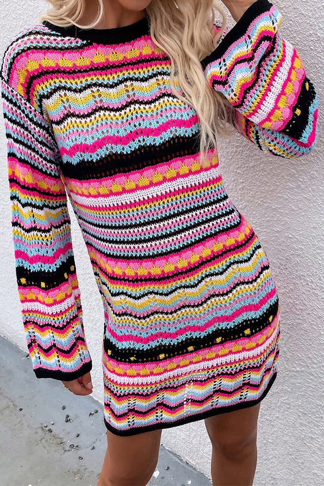 Pop of Color Fall Sweater Dress (4 colors)