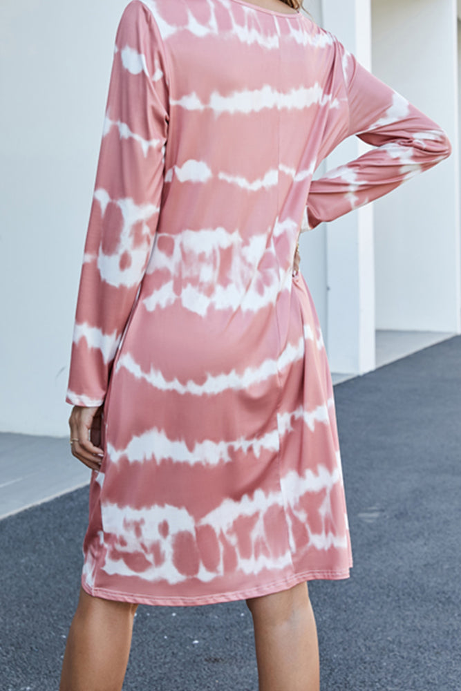 Long Sleeve Cutie Pie Tie Dye Dress (2 Colors)