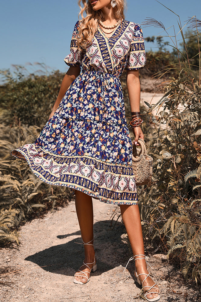 Gorgeous A Line Floral Dress