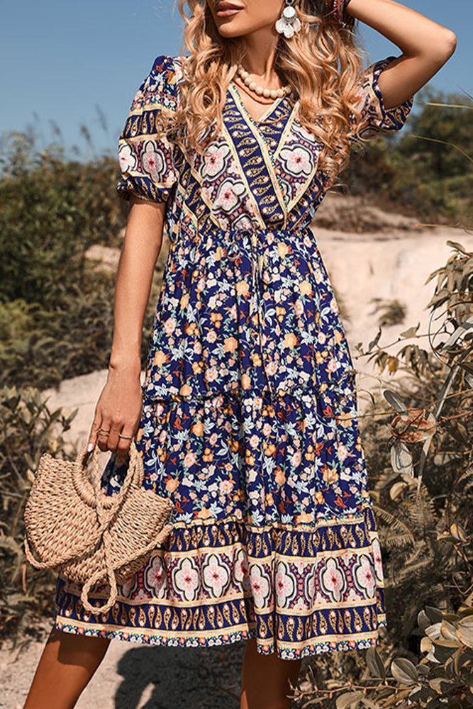 Gorgeous A Line Floral Dress