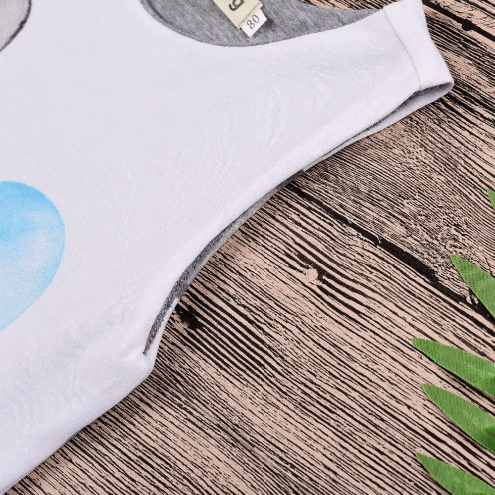 Masked Superhero Elephants Romper