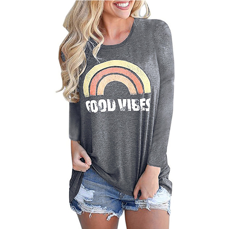 Distressed Good Vibes Tee