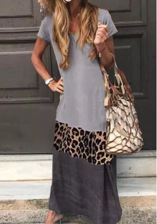 Leopard Stripe Maxi