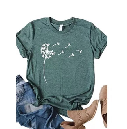 Dandelion Wishes Tee (3 colors, up to size 3XL!)