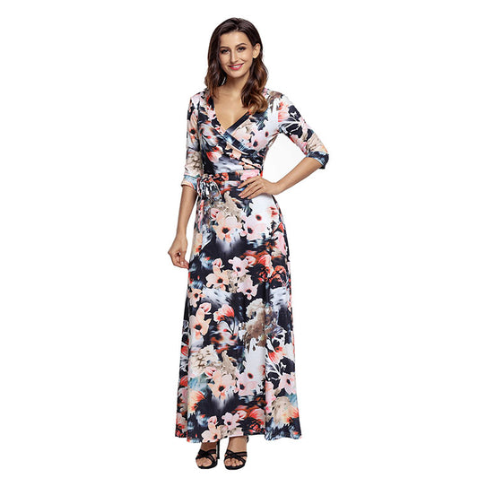 Spring Floral Maxi Dress