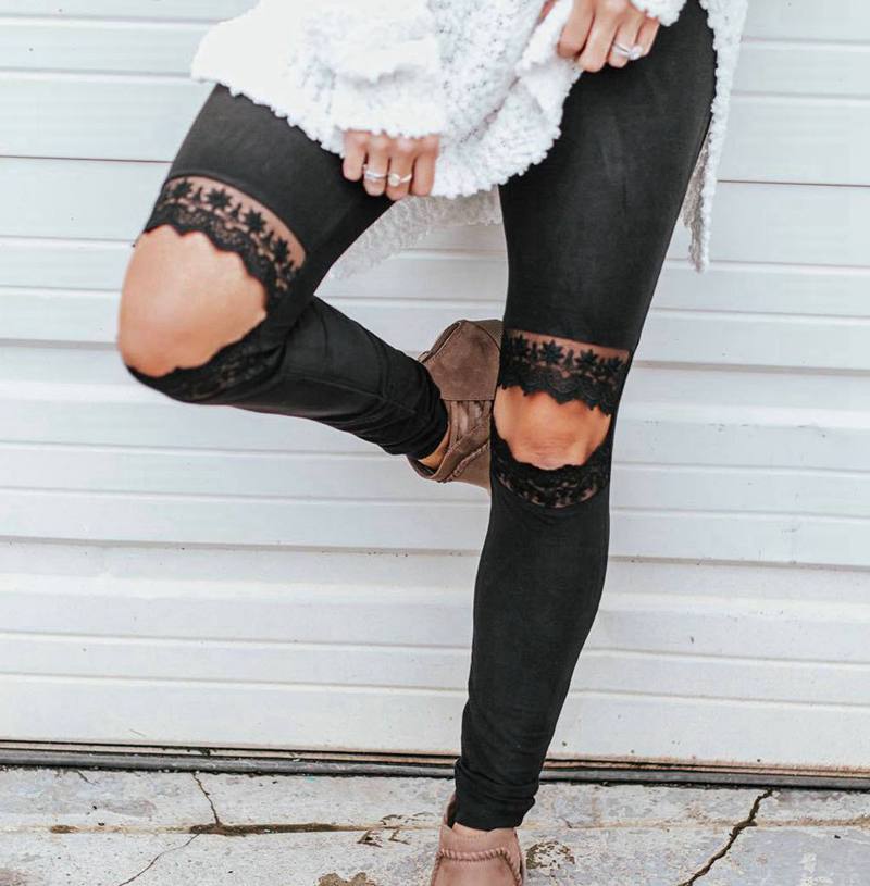 Peek A Boo Lace Leggings