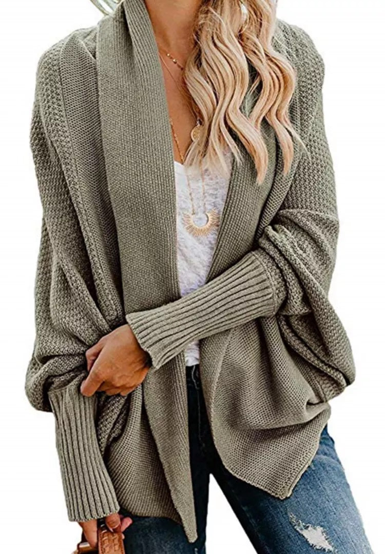 Batwing Textured Cardi (7 Colors)