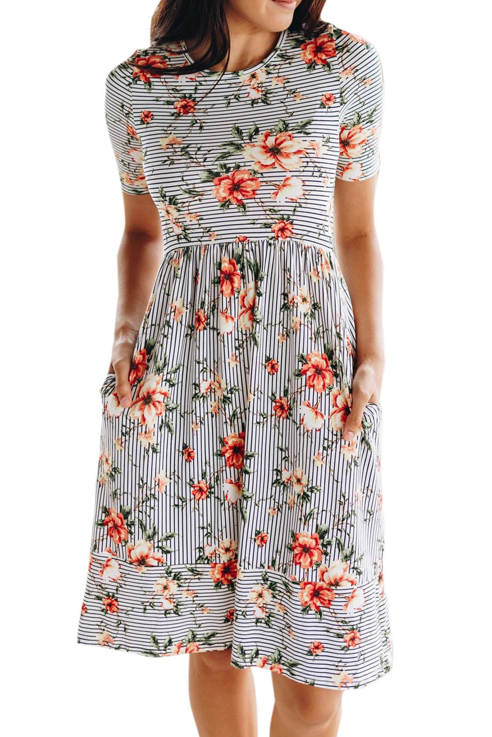 Comfy Floral A Line Dress