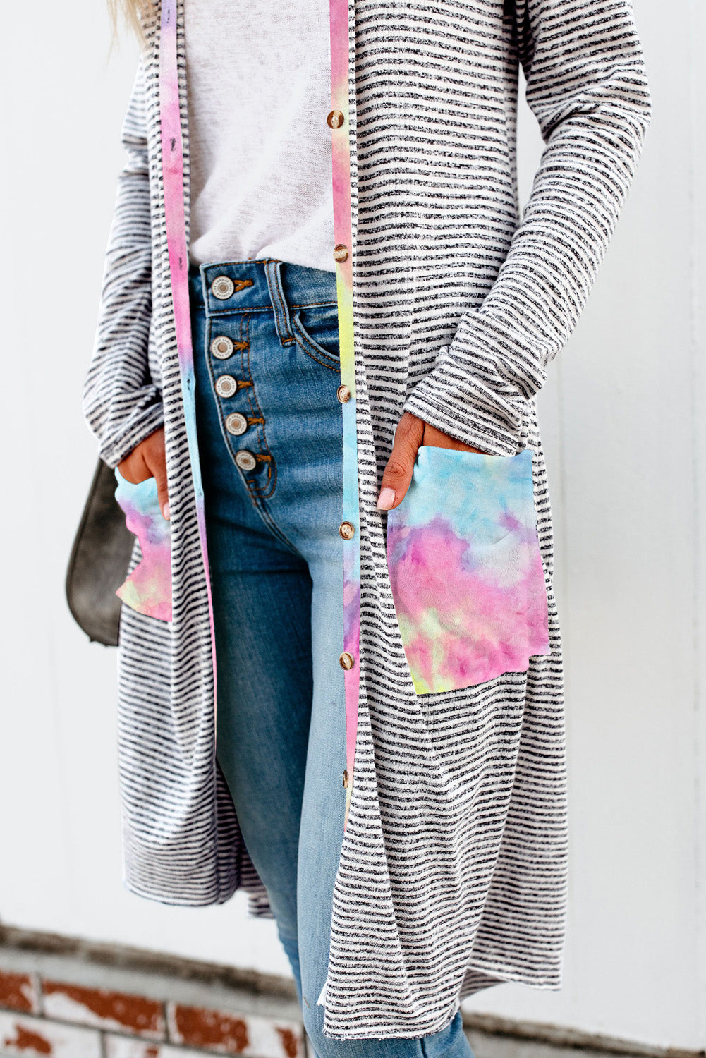 Tie Dye Shirt Cardigan