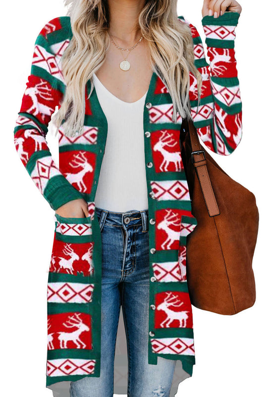 Lightweight Reindeers Holiday Cardi