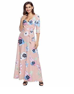 Spring Floral Maxi Dress